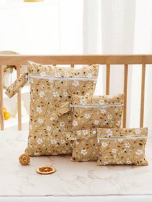 Set de 3 bolsas impermeables para pañales de tela de bebé con estampado de pato - Multicolor - Ver 15