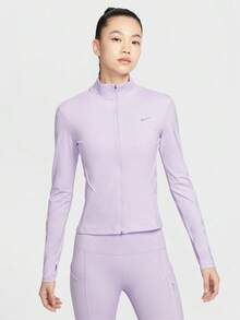 Nike 女款 AS W NK SWIFT DF FZ MDLYR 針織全拉鍊無帽夾克 IB1999-511 - 淡紫色 - 查看 1