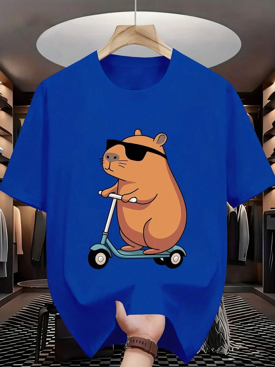 Short-Sleeved T-Shirt For Boys - Blue - View 1