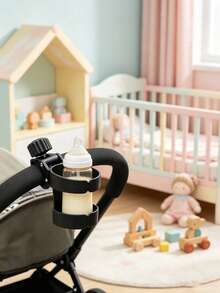 1pc Universal Stroller Cup Holder Anti-Drop Baby Bottle Holder Rotatable Children Stroller Cup Holder Accessory - Multicolor - View 7