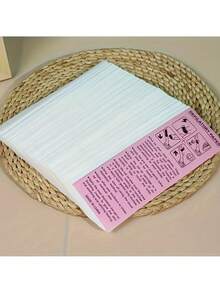 300/200/100/50pcs Non-Woven Fabric Waxing Strips, Beeswax Special Paper, Non-Woven Fabric Waxing Cotton Pads, Beeswax Paper, Waxing Cloth, Wax Paper - White - View 12