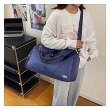 ALO Foldable Gym & Yoga Bag, Large Capacity Travel Tote Bag, Lightweight Multi-Purpose Shoulder Bag For Sports & Travel - 深藍色 - 查看 3
