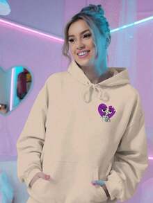 Basic Kangaroo Hoodie, Cold Weather Sweatshirt With Hood, Men's And Women's Streetwear Vibes, Winter Fashion - 卡其色 - 查看 3