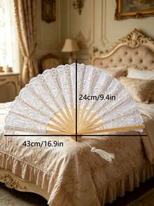 Wedding Photography Props, Bachelorette Party Accessories, Lace Fan, Garden Party Parasol, Cosplay Event Umbrella, Tea Party Decor Umbrella, Gothic Style Photography Parasol, Bride And Bridesmaid Umbrella, Halloween Costume Matching Parasol, Engagement Photo Shoot Umbrella, Birthday Party Lace Umbrella - Lace Umbrella - Suitable for One Person - View 16