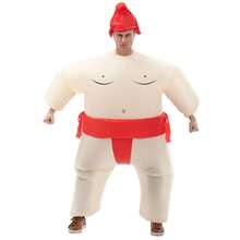 1pc Adult Inflatable Sumo Costume, Fits Height 1.5-2m, Suitable For Christmas, Cosplay, Anime Roleplay, Party, Stage Performance And Masquerade - Yellow Sumo - View 11