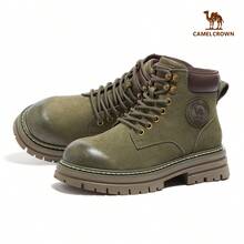 CAMEL CROWN 女士徒步靴、厚底踝靴、工装靴、户外徒步鞋 - 綠色 - 查看 10