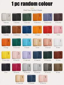1pc Magnetic Phone Card Holder Wallet For Magnetic Phones & Cases, Slim Leather-Look Credit Card Holder For Back Of Phone, RFID Blocking Card Sleeve With Push-Out Slot, Lightweight Wallet Alternative For Travel, Shopping And Daily Carry - Multicolor - View 26