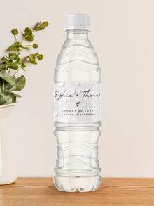 1/10/30/50pcs Customized Water Bottle Labels, 3 Styles, Personalized Wedding Decoration, Customizable Wedding Text Labels, Custom Name, Text, Blessing, Gift For Groom, Bride, Friends, Couples, Weddings, Parties, Holiday, Birthday, Wedding Favors - Multicolor - View 3