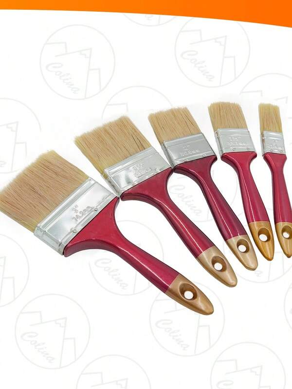 Kit 5 Pincéis Trincha Para Construção Pintura Multiuso Tamanhos Variados
