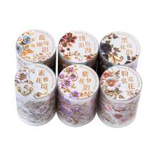 Beautiful Day PET Tape Baroque Floral Series Vintage Floral Die-Cut Scrapbook Material Stickers Loop Stickers PET Material Waterproof Durable Suitable For Decorating Scrapbooks Cups Phone Cases Laptops All Very Good Choices - B - View 4
