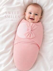 HAPPY WALK 100% Woven Baby Swaddle Blanket, Soft Comfortable Breathable Skin-Friendly Blanket For Newborns 0-3 Months, Essential Baby Bedding, Unisex Swaddle Blanket, Holiday Gift - Fifth Generation Upgraded Version - Soft Pink - View 4