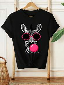 Women T-Shirts - Black - View 1