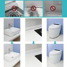 7 Rolls Self-Adhesive PVC Sealing Tape | Waterproof For Shower, Kitchen, Bathroom, Corner Decoration - 2.2cm/0.86in*1m/39.37in - View 7