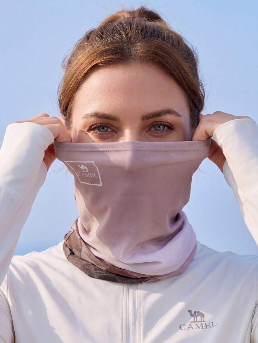 CAMEL CROWN Ikat Kepala Olahraga Luar Ruangan, Syal Leher Pelindung Matahari, Penutup Leher Ajaib, Masker Wajah untuk Memancing, Penutup Wajah Bersepeda Anti Debu, Menyerap Keringat - Awan merah tua terpantul di puncak-puncak gunung - View 1