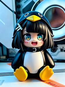 Arknights: Endfield-Penguinistrator 遊戲模型收藏裝飾玩具，適用於汽車/桌面/居家裝飾，PVC 模型雕像，禮品/粉絲收藏禮物 - 彩色 - 查看 1