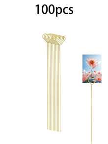 40pcs/20pcs Metal Gift Card Holder Sticks, Suitable For Bouquets, Wedding Centerpieces, Photo Frame Holders, Card Flower Stands, Applicable For Graduation, Wedding, Mother's Day Gift Packaging Card Holders - Love - View 16
