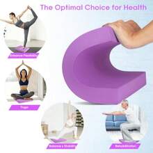 Exercise Balance Pad Balance Foam Mat For Physical Therapy Equipment And Strength Stability Training, Slip Resistant Foam Mat For Yoga, Pilates, Meditation Gardening Knee Pads - Purple - View 5