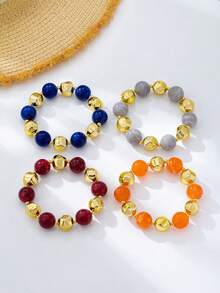 1pc Bohemian Style Women's Beaded Bracelet, Suitable For Beach, Vacation, Party, Banquet And Daily Wear - Beaded Bracelet - View 3