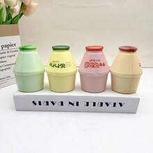 Realistic Binggrae Milk Drink Squishy, Creative Slow Rising PU Toy, Desktop Ornament & Stress Relief Toy - Binggrae Milk Bottles (4 Designs, Approximately 10cm Tall) - View 5