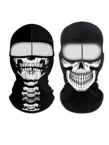 1 pieza Pasamontañas unisex elástico y transpirable para motociclismo en otoño/invierno, adecuado para actividades al aire libre, fiestas, cosplay - Multicolor - Ver 31