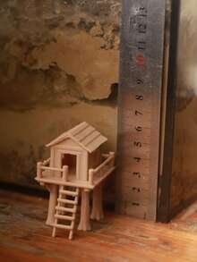 Casa del árbol en miniatura/Accesorios de terreno/Modelo de escena/Paisaje en miniatura//Terreno de escritorio/Accesorios de exhibición de modelos/Accesorios decorativos coleccionables - Casa del árbol pequeña - accesorios - juguetes - terreno - Ver 6