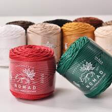 2mm/50m Simulated Leather Rope Weaving Rope, High-Quality Polyester Rope, Suitable For Hand Weaving, Crochet And Bohemian Style Decoration - Multicolor - View 6