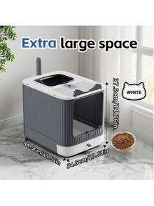 Large Capacity Cat Litter Box, Suitable For Comfortable Pet Toilet, Easy To Clean, Odor-Proof, Leak-Proof, Anti-Spill, Pull-Out Design Prevents Litter From Scattering On Home Floor, Suitable For 44lb Cats - Multicolor - View 12