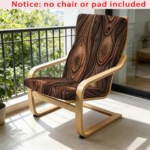 1pc 2D Poang Chair Cushion Cover, Elastic Printed Chair Cover, Removable And Washable Poang Chair Cushion Protector, 6 Colors Available, Chair Or Cushion Not Included - A - View 16