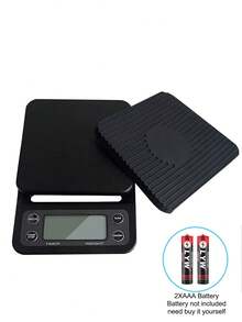 Báscula electrónica de alimentos de 3kg, medición de alta precisión, panel de pantalla digital LED, báscula de cocina con conversión de unidades, función de temporizador y función de tara, adecuada para cocina, granos de café, cocina (baterías no incluidas). - Báscula de cocina - Ver 13
