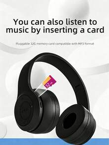 Foldable Wireless Headphones With Deep Bass For Sports - View 7