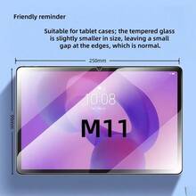 2pcs/Set Tablet Tempered Glass Screen Protector, High Definition Anti-Scratch Anti-Fingerprint, Full Screen Coverage Bubble-Free, Suitable For Xiaoxin P11/P12/M7/M9/M8, Tablet Screen Protector - Clear - View 4