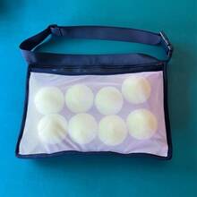 Lightweight Portable Ball Storage Pouch, Tennis Ball Collector Bag For Outdoor Sports Golf Ping Pong Training - Pink - View 6