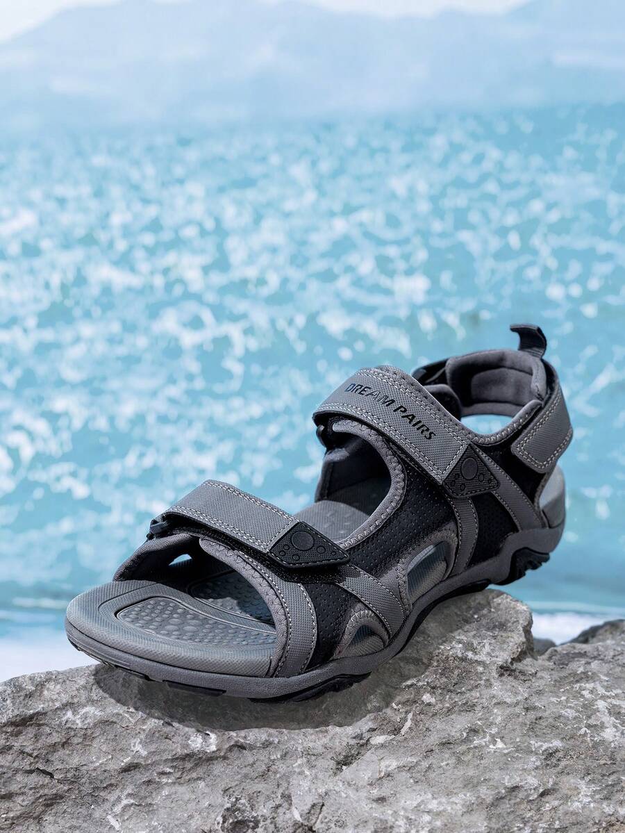 Men's Sandals Hiking Water Beach Sport Outdoor Athletic Arch Support Summer Sandals - 深灰色 - 查看 1