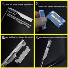 Old Fashioned Manual Shaver, Stainless Steel Blades, Non Slip Folding Vintage Barber Straight Edge Razor Holder Manual Shaver For Men Barbershop Razor Washable Shank Is Easy To Use Razor - Safety Razor - View 8