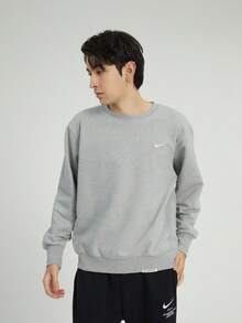 Nike Men's AS M NK DF STD ISSUE Crew Sweatshirt Knit Pullover Sweatshirt DQ5821-063 - Grey - View 9