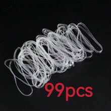 49/99/149pcs Transparent TPU Anti-Aging Rubber Bands, Heat Resistant, Oxidation Resistant, High Toughness, Durable And Hard To Break - Round - View 7