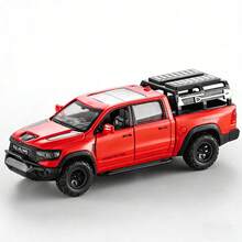 Model Truk Pickup Mammoth Skala 1:32 dari Paduan Logam Die-Cast, Pintu Dapat Dibuka - Rak Kargo Belakang Dapat Dilepas, Mainan Kendaraan Off-Road untuk Kolektor Anak, Hadiah Ulang Tahun, Hadiah Ulang Tahun - MultiWarna - View 10