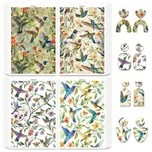 Bird/Butterfly/Flower/Letter Pattern Transfer Paper, Polymer Clay Printing Paper, Size 5.82 * 3.93 Inches, Suitable For DIY Art Jewelry Earring Making Special Polymer Clay Transfer Printing - A - View 6