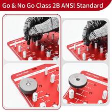 High Quality 28-In-1 Nut And Bolt Thread Checker, Thread Checker, Wall Mount Metric And SAE Thread Identification Gauge, Precision Bolt Thread Checker Tool With 14 Metric And 14 Imperial Sizes (Go/No Go Design) - 36 Gauges - View 3