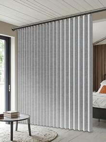 Minimalist Style Louvered Door Curtain With Hooks And Storage Straps. Very Suitable For Use In Living Rooms, Bedrooms, Or Kitchens. The Design Is Simple And Easy To Maintain, Suitable For Year-Round Use, And Has Durability And A Long Service Life. - D - View 5