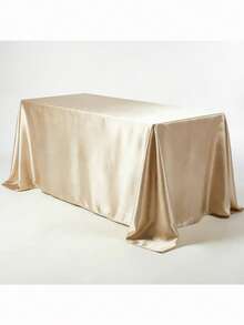 1 Pack Satin Tablecloth, 57x108 Inches, Multicolor Rectangular Tablecloth, Silky Fabric, Suitable For Rectangular Dining Table Party, Holiday Dinner, Wedding Banquet Decoration (Multiple Sizes Available) - Multicolor - View 88