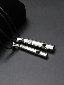2PCS/1PC Emergency Survival Whistle, Dual-Tube Whistle, Extra Loud Aluminum Whistle With Lanyard Keychain, Suitable For Outdoor Camping, Hiking, Trekking, Travel, Boating - Multicolor - View 6
