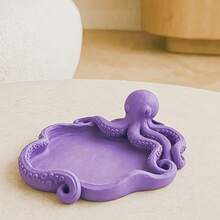 Modern Octopus Jewelry Storage Tray, Multi-Use Desktop Organizer Dish For Necklaces Keys Coins Small Parts, Elegant Living Room Table Decor, Unique Ocean Lover Gift - Multicolor - View 1
