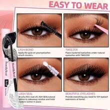 Kit De Extensin De Pestaas Wispy, 570 Piezas, Rizo En D, 6 Estilos, Grupos De Pestaas Individuales, Extensin De Pestaas Con Adhesivo Y Sellador, Removedor Rpido De Pegamento, Pinzas - Rosa - Ver 5