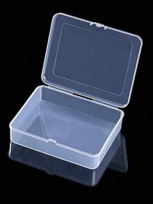 2pcs/4pcs/6pcs Small Transparent PP Storage Boxes - Multi-Functional Portable Sticker And Jewelry Storage Accessory Boxes, PP Plastic Rectangular Semi-Transparent Packaging Boxes Small Parts Boxes White Storage Boxes With Lids, Rectangular PP Plastic Boxes Rectangular Storage Boxes Transparent Storage Parts Boxes Small Product Packaging Boxes, Home School Office Desktop Storage Organizer Accessories - Transparent - View 2