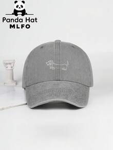 MLFO Topi Baseball Bergaya Baru dengan Bordir Motif Garis Dachshund, Topi Gaya Y2K, Topi Kasual Luar Ruangan yang Dapat Diatur, Cocok untuk Berbelanja, Berkemah, Liburan Pantai, dan Olahraga Luar Ruangan - Garis keturunan Dachshund - View 3