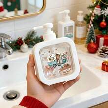 1 buah Botol Sabun Dispenser Tekan Tema Piknik Musim Semi untuk Dekorasi Rumah, Kamar Mandi, Dapur, Perkemahan, RV, Wadah Isi Ulang Dekoratif, Dispenser Losion. Hadiah Dekorasi Musim Semi yang Sempurna - A - View 10
