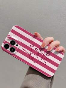1 buah Casing Ponsel Keras Minimalis Dua Warna dengan Pola Slogan Bahasa Inggris, Potongan Presisi, Lapisan Mengkilap, Perlindungan Penuh, Kompatibel dengan iPhone 11/12/13/14/15/16 Pro Max - MultiWarna - View 3