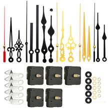 5pcs Quartz Clock Movement Kit, Shaft Length: 2pcs 16mm, 2pcs 20mm, 1pc 23mm, Includes 6 Pairs Clock Hands, DIY Wall Clock & Desk Clock Repair Parts, Suitable For Home & Office Decor, Gift For Clock Enthusiasts - 1 Set - View 2