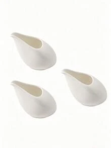 Jarra de leche de cerámica mini de 100ml/3.4oz estilo europeo elegante, botella dispensadora de salsa de leche de porcelana blanca, adecuada para café, té y juego de jarra pequeña para jarabe - Multicolor - Ver 7